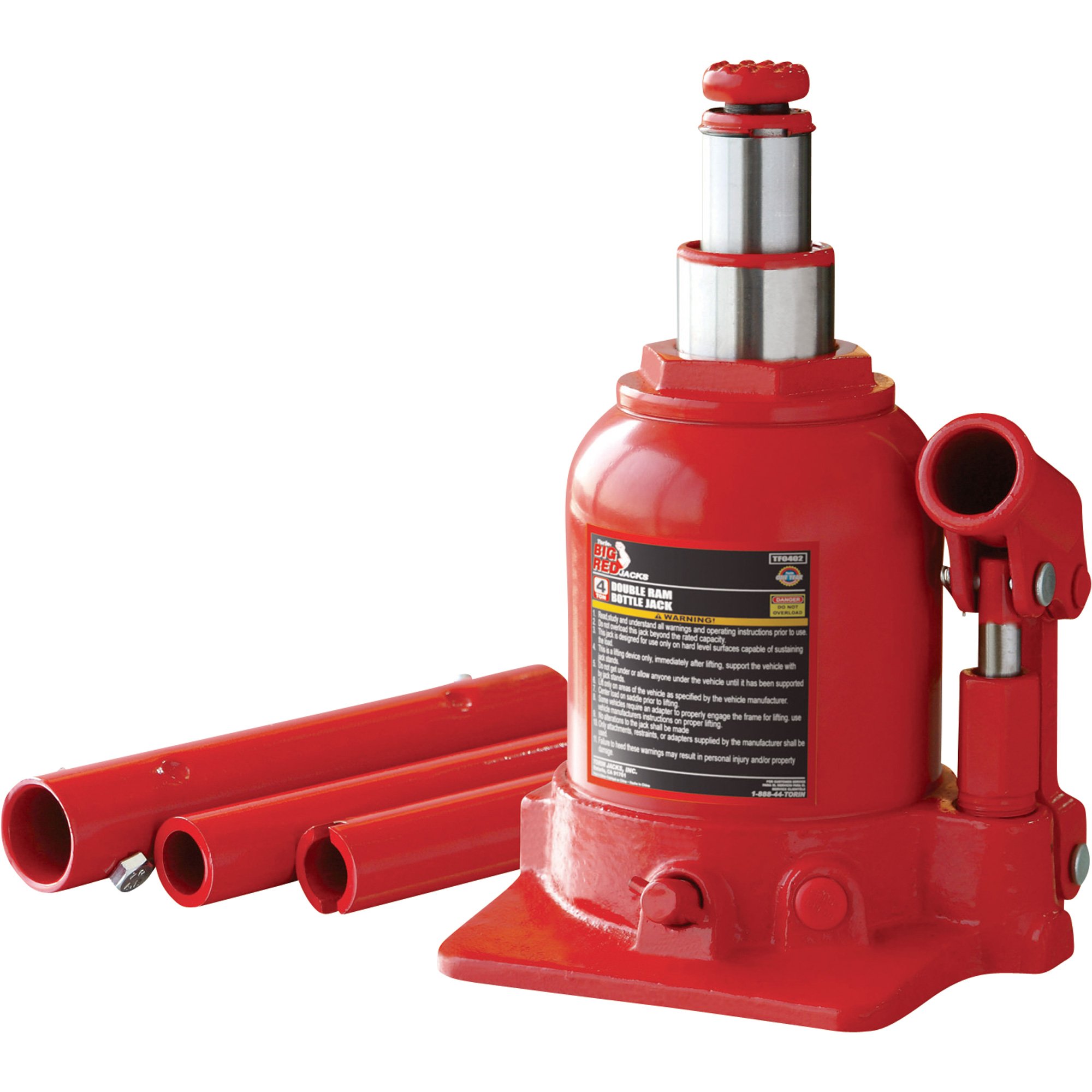 Torin Double Ram Bottle Jack — 4 Ton, Model# TF0402